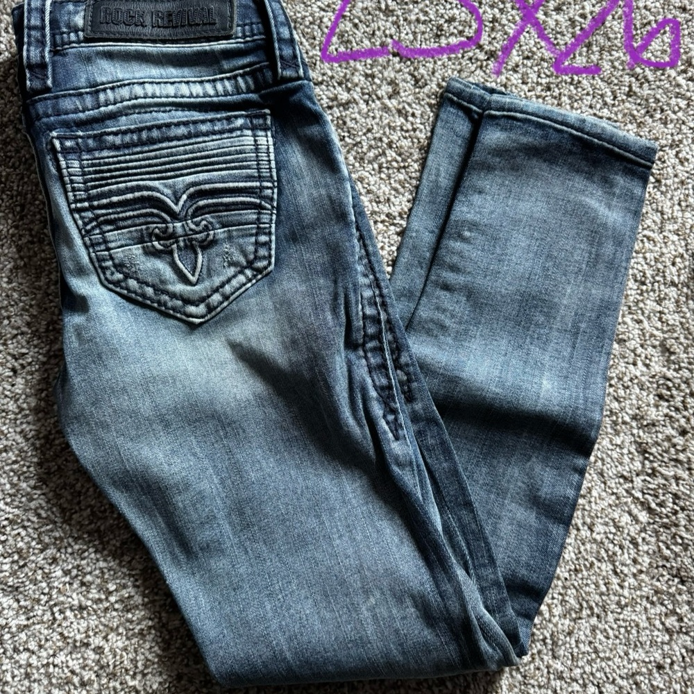 Rock revival skinny moto 25 X26